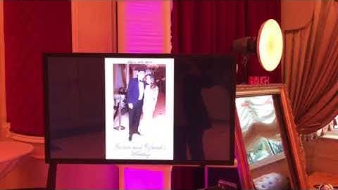 Magic mirror with 46 touch screen station