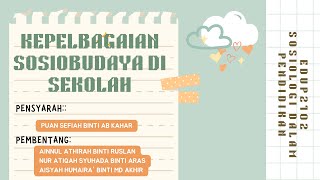 EDUP2102: SOSIOLOGI DALAM PENDIDIKAN (KEPELBAGAIAN SOSIOBUDAYA DI SEKOLAH)