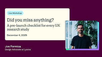 Did you miss anything? A pre launch checklist for every UX research study