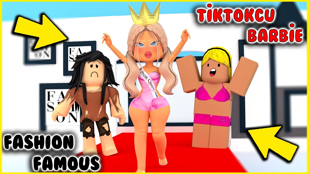 👸🏼 FASHİON FAMOUS GÜZELLİK YARIŞMASINI TİKTOKCU BARBİE KAZANDI ❗ 😱| ROBLOX Fashion Famous ❗