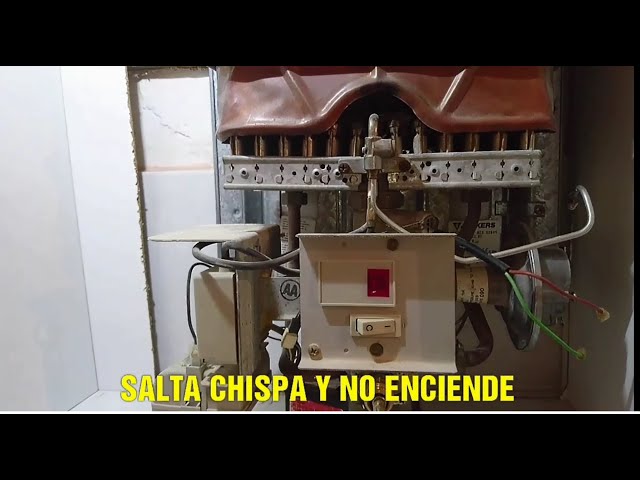 Calentador junkers salta chispa pero no arranca la llama y no calienta