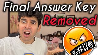 Final Answer KEY Changing | NTA accepts mistake #jeemain2025