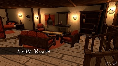 [3D] Low poly livingroom