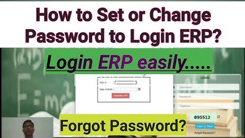 How to Set or Change Password to  Login ERP l How to login ERP l ERP facilities l Somnath Pagar l