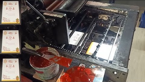 Bommi Vari Wedding Card Cover Printing By Hamada 800 Offset Printing Machine || Offset Printing