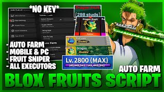 Blox Fruits Script - AUTO FARM, FAST ATTACK, RAID, MASTERY, SEA EVENT, SPAWN FRUIT & MORE!