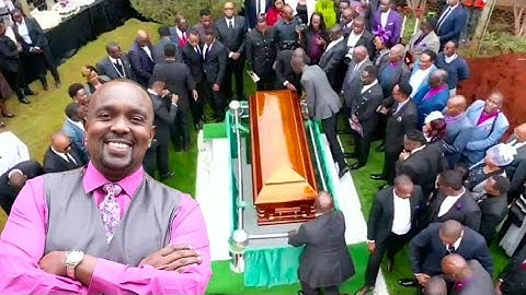 SEE HOW BISHOP ALLAN KIUNA WAS LAID TO REST IN KIAMBU! MIGHTY MEN & WOMEN OF GOD, LEADERS BURRY HIM