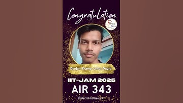 IIT JAM 2025 Topper|AIR 343|@physicsgalaxy1537 #iitjam #iitjam2025 #iit #iitian #jam #jamphy