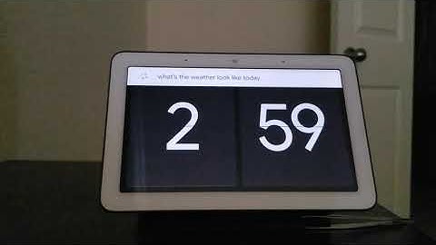 Google hub response to weather updates.