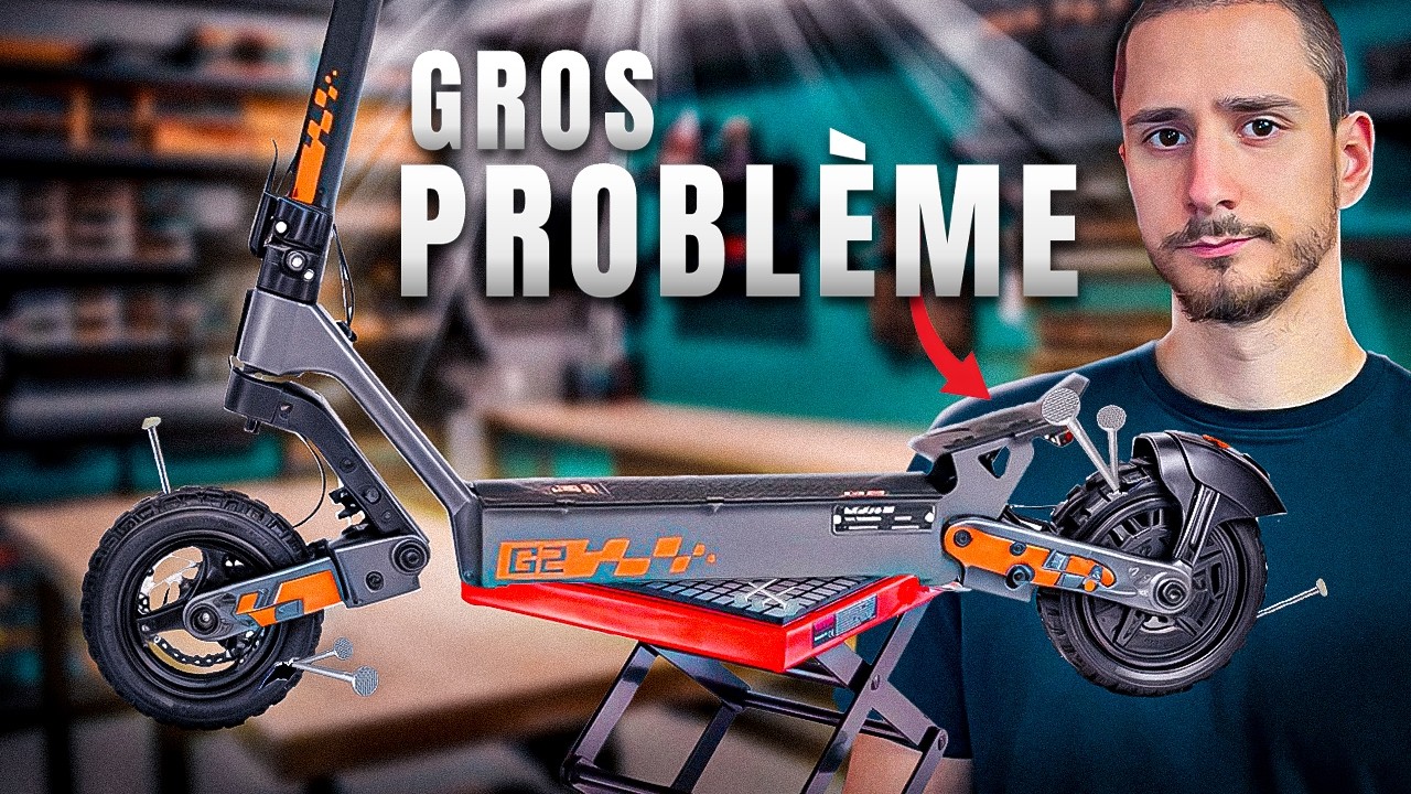 Problème sur la Nouvelle Kukirin G2... Réparation Trottinette Électrique à Paris !