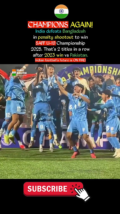 INDIA WINS SAFF U-19 FINAL! | India’s Golden Generation?