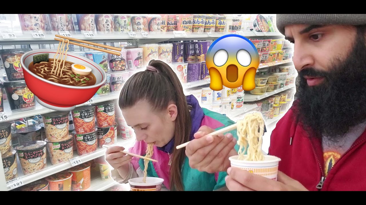 אוכלים ראמן מנות חמות 24 שעות! שנינו לא עברנו 1500 יאן! ונשבר לנו המסך