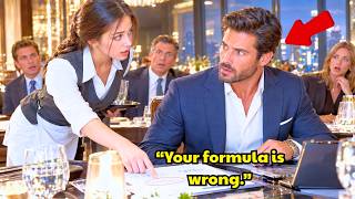 “A Shy Waitress Whispered ‘Wrong Formula’ — The Billionaire Single Dad Was Left Speechless”