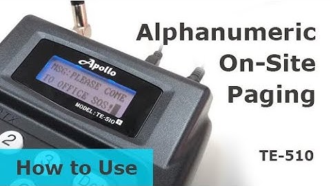 【How to Use】Alphanumeric On-Site Paging【Gold Apollo 金阿波羅】