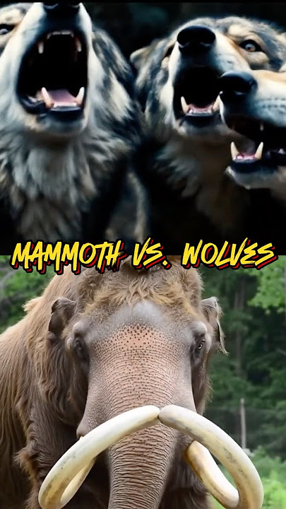 Wooly Mammoth vs. 5 Wolves