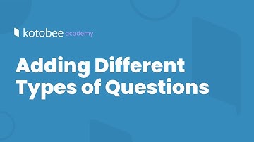 Adding Different Types of Questions | Kotobee Academy
