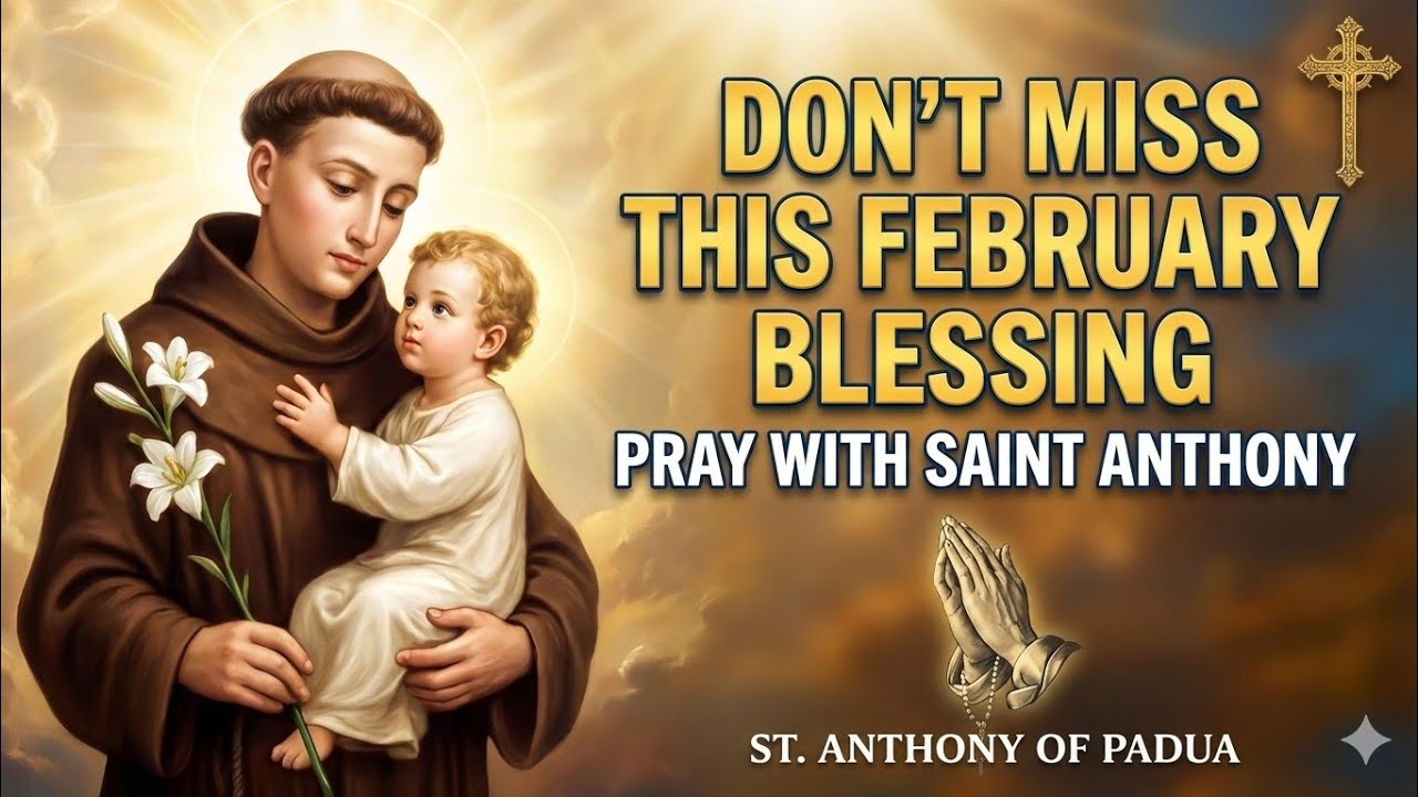 PRAY THIS NOW! 🙏 URGENT FEBRUARY BLESSINGS THROUGH SAINT ANTHONY✨