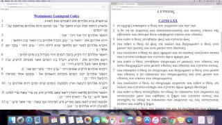 Greek Septuagint, Hebrew Masoretic, and Dead Sea Scrolls of Genesis 1:1-6