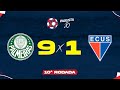 Melhores Momentos de Palmeiras 9 x 1 ECUS - Rodada 10 - Paulista Sub-20 - 2021