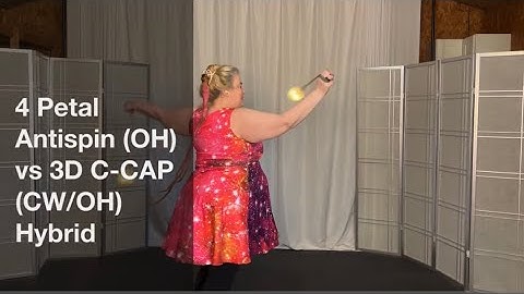 Poi 4 Petal Antispin (OH) vs 3D C-CAP (CW/OH) #Poi #PoiLesson #PoiTutorial #PoiDance  #FlowArts