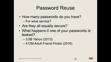 CSE 365 F18: 10-25-18 "Authentication pt. 3" and Threat Modeling Example