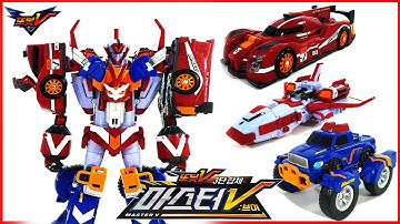 [또봇V]마스터V 3단합체 우주최강 변신 몬스터 로켓 스피드 Tobot V Master V 3 unit transformed monster rocket speed