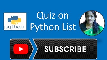 Quiz On Python List| ratan agarwal it informer