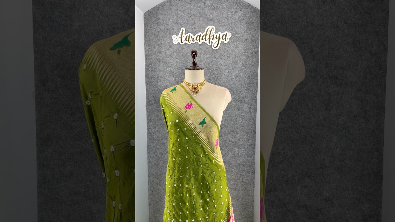 Soft Viscose Rich Paithani Patola Fusion Saree