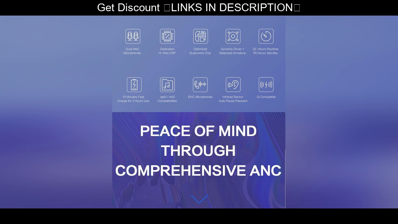 ☑ Excelent 1MORE EHD9001TA TWS bluetooth Earphone QCC3020 APT Hi-Res Bass Headphone with Dual ANC M