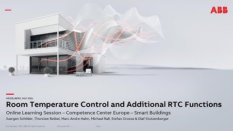 Online Learning Session about KNX - Room Temperature Control and overview additional RTC functions