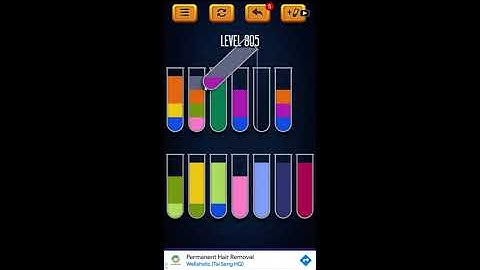 Water Sort Puzzle - Color Liquid Sorting Game Level 805 Solution