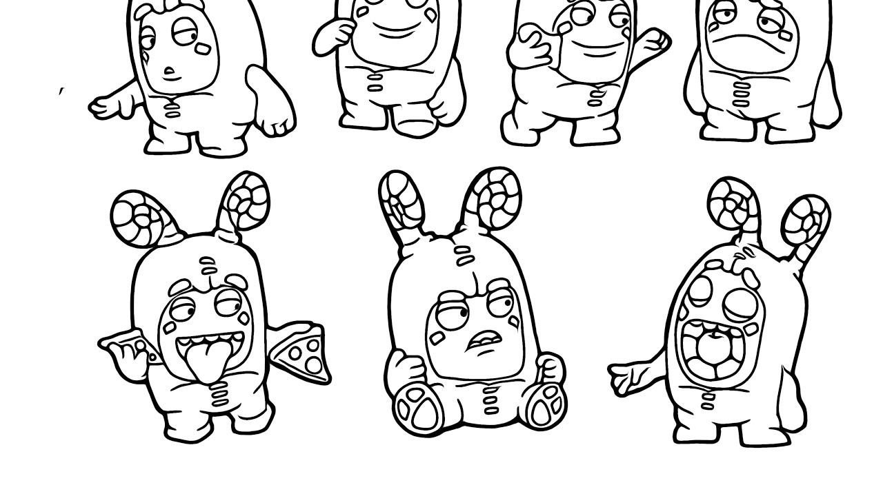 How to draw oddbods | oddbods coloringpages | oddbods drawing | oddbods coloring