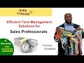 Efficient time management solutions for sales professionals featuring ty howard