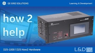 D25-1010  l How2 D25 Understanding the functions of the front panel v1