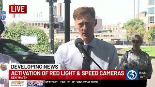 Activation of red light and speed cameras in New Haven