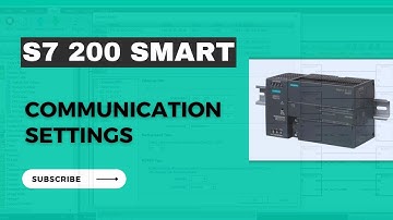 S7 200 Smart PLC Communication settings
