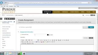 Blackboard Learn - Creating a Group Assignment