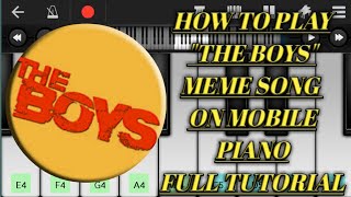 The Boys Song| Piano tutorial | Cover by | walkband 1165|