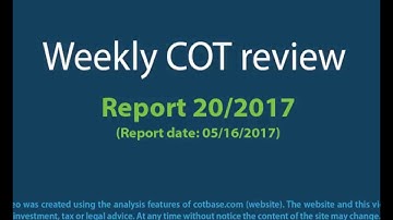 Weekly Commitments of Traders Review - COT Report 20/2017 - COTbase.com