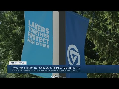 GVSU email leads to COVID vaccine miscommunication