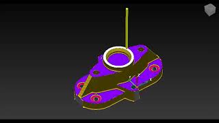 Autodesk PowerMill with 4 parts