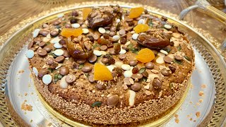 كيكة ملكية لأصحاب الذوق الرفيع بالفواكه المجففة حضروها و ردو عليا الخبار  cake au fruits confits