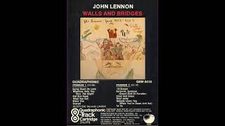 John Lennon - Walls and Bridges - Quadraphonic 8-track tape, 4.0 Surround