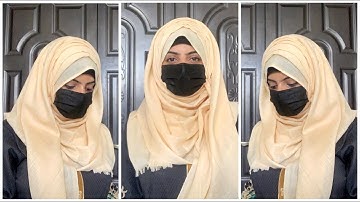2 minute Niqab || instant hijab tutorial | Use Hijab as a Cap | Niqab Style