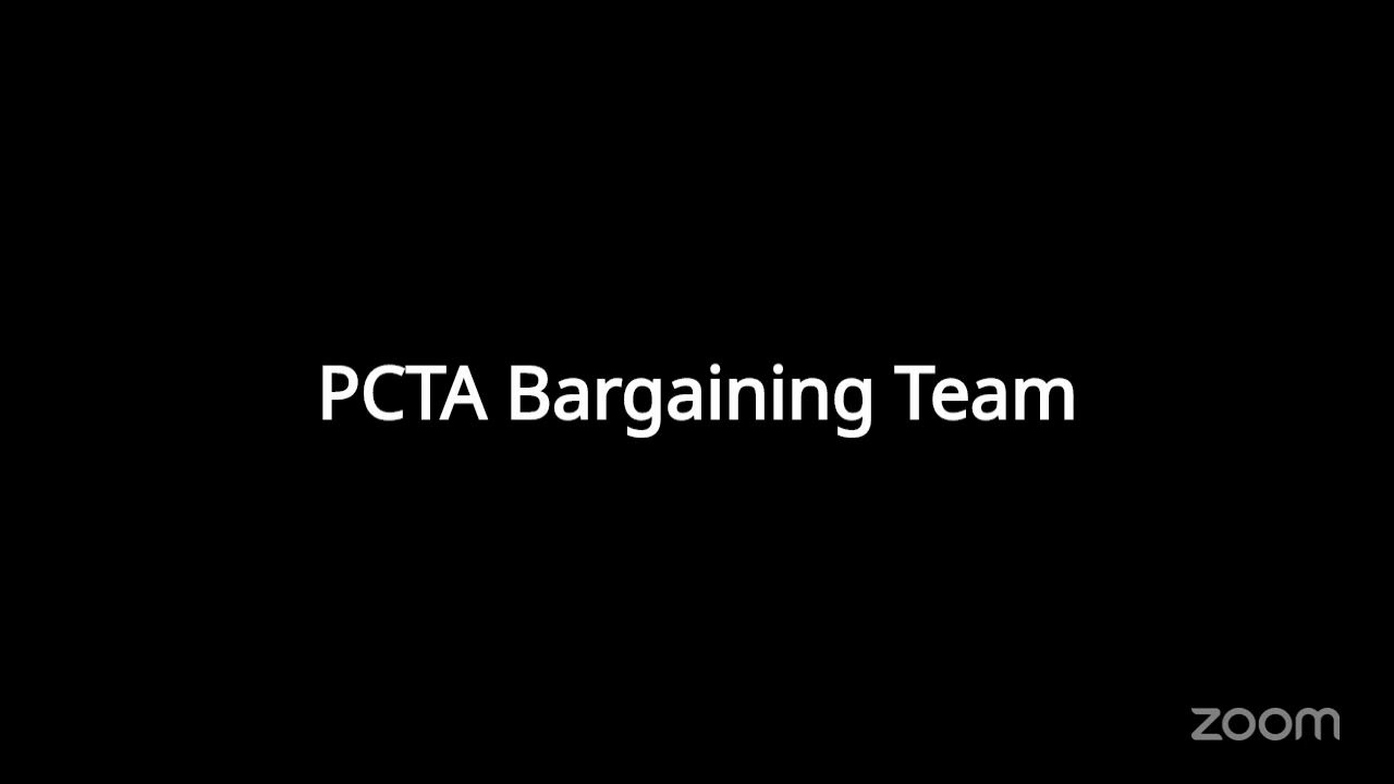 PCTA Bargaining Session #3 7/9/2025