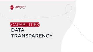 Gravity Software Data Tranparency Capabilities