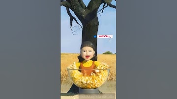 Squid Game Doll Ai popcorn Mentality #squidgame  #squidgame2  #shorts