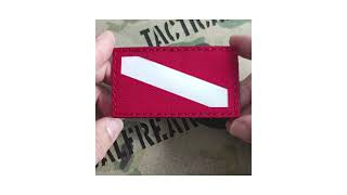 Diver Down Scuba Diving Flag Laser Patch