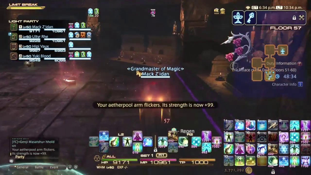 final fantasy xiv palace of the dead (^_^) finally aetherpool 99/99