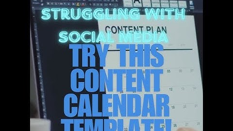 Struggling with Social Media Try This Content Calendar Template! | #shorts#viral #respect